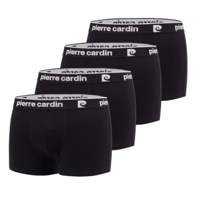 Abbildung von Pierre Cardin Herren PC/1/BC/Pk4 Retroshorts, Schwarz, XL (4er Pack)
