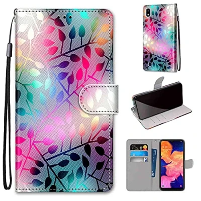 Abbildung von TOMYOU Handyhülle für Samsung Galaxy A10 Hülle Leder, Anti Rutsch Flip Cover Faltbare Schutzhülle， mit [ Magnetisch], [Kartenfach]