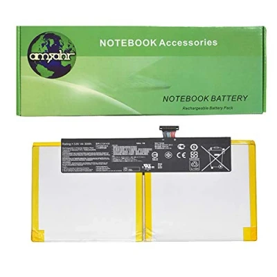 Abbildung von amsahr C12N1435 02 Ersatz Batterie für Asus C12N1435/ Transformer Book T100HA (3,8V/ 30WH) schwarz