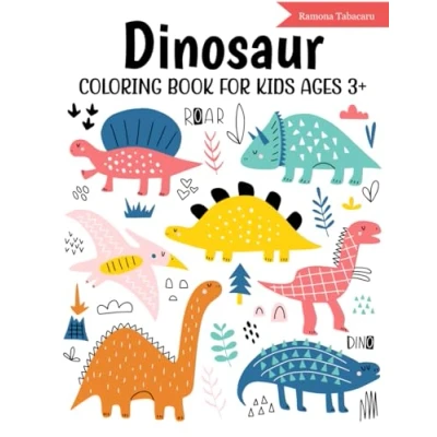 Abbildung von Dinosaur Coloring Book for Kids Ages 3+: Fun and Beautiful Illustrations Pages Toddlers
