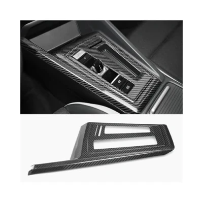 Abbildung von Verkleidung der Konsolenverkleidung Für Golf 8 MK8 2020 2024 Carbon Fiber Center Console Gear Shift Panel Trim Shifter Rahmen Aufkleber Dekorativ Dekorabdeckung