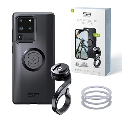 Abbildung von SP CONNECT Mountain Bike Bundle SPC+ kompatibel mit Samsung S20 Ultra Handyhalter für Mountainbike MTB Handy Halterung Gadget