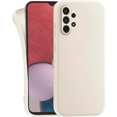 Abbildung von MyGadget Hülle für Samsung Galaxy A13 4G robuste Silikon Schutzhülle TPU Case Slim Silikonhülle Back Cover Kratzfest Handyhülle Matt Beige