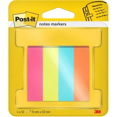 Abbildung von Post it Page Marker, Poptimistic Collection, 12,7mm x 44,4mm, 4 50 Blatt, schmale Blöcke, Mehrfarbig, 7100259443