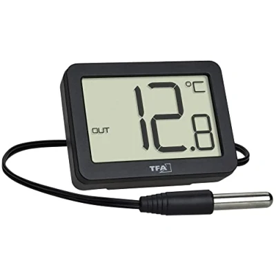 Abbildung von TFA Dostmann Hygrometer Thermometer Schwarz