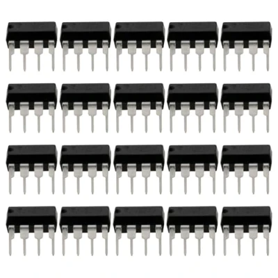 Abbildung von OTOTEC 20 Stück TL082CP Operationsverstärker Ersatz TL082 IC Chip DIP 8 Rauscharmer JFET Eingangschip für die Audiosignalverarbeitung