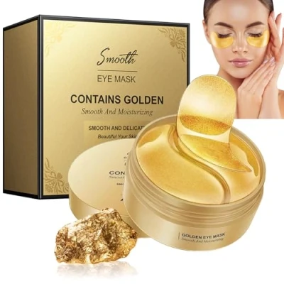 Abbildung von 60Pcs Augenpads Eye Mask,Augenpads Gegen Augenringe,Anti Aging Pads,Eye Pads Collagen Augenmaske,Hyaluronsäure Augenmaske Dunkle Augenringe Entfernen, Kollagenaugenmaske