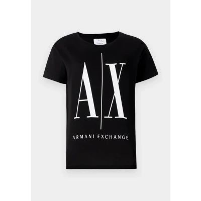 Abbildung von Armani Exchange Damen Icon Project T Shirt, Schwarz, XS
