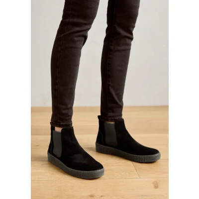 Abbildung von Gabor Damen Chelsea Boots, Frauen Stiefeletten,Best Fitting,Schlupfstiefel,Stiefel,Bootee,Booties,halbstiefel,schwarz (anthrazit),37 EU / 4 UK