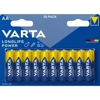 Abbildung von VARTA Batterien AA, Longlife Power, Alkaline, 1,5V, ideal für Spielzeug, Funkmaus, Taschenlampen, Made in Germany , 20 Stück (1er Pack)