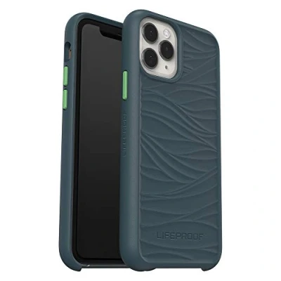 Abbildung von LifeProof Wake Hülle für iPhone 11 Pro, stoßfest, Sturzschutz bis 2 Meter, schlanke schützende Hülle, Nachhaltig hergestellt aus recyceltem Ozeanplastik, Grau