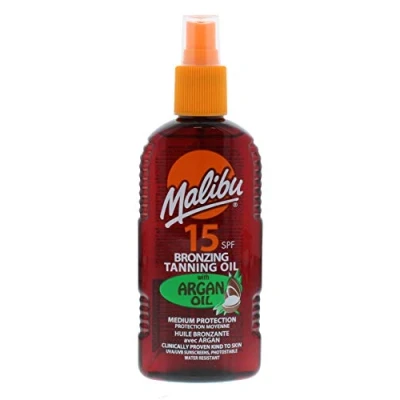 Abbildung von MALIBU 200ML SPF 15 BRONZING TANNING OIL WITH ARGAN