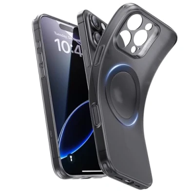 Abbildung von ESR für iPhone 16 Pro Hülle, kompatibel mit MagSafe, Kameraschutz, stoßfeste dünne widersteht Vergilbung und Kratzern, magnetische Handyhülle Pro, Schwarz