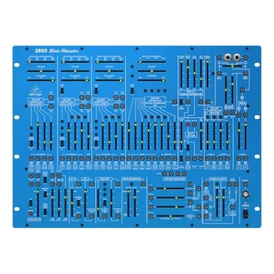 Abbildung von Behringer 2600 BLUE MARVIN Special Edition halbmodularer analoger Synthesizer mit 3 VCOs und Multi Mode VCF im 8U Rack Mount Format