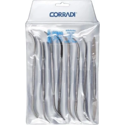Abbildung von CORRADI Riffelfeilen Set, 8 teilig, Schweizer Hieb 0, 190mm, 19506702 Für die grobe Präzisionsbearbeitung schwer zugänglicher Stellen geeignet