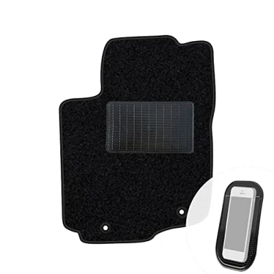 Abbildung von moto MOLTICO Fahrer Fußmatte Auto Velours Fahrerseite Autoteppiche Schwarz Fahrermatte 1 teilig passend für Toyota Rav 4 IV 2013 2019