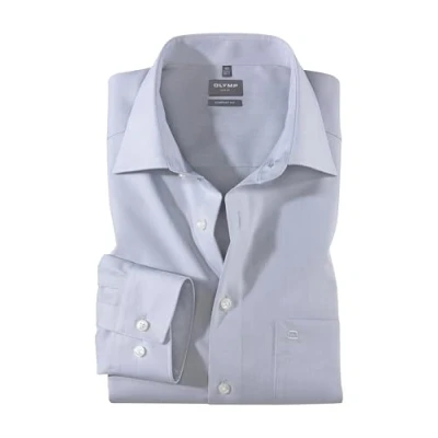 Abbildung von OLYMP Luxor comfort fit Hemd Langarm New Kent Kragen Chambray hellgrau Gr. 43