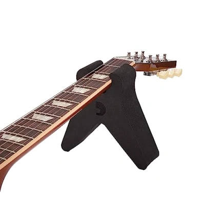 Abbildung von D&#039;Addario Universelle Gitarrenhals Stütze bietet Unterstützung für den Gitarrenhals, Wartung, Aufstellung, Nachbespannung verwandelt jede flache Oberfläche in einen Gitarrenständer