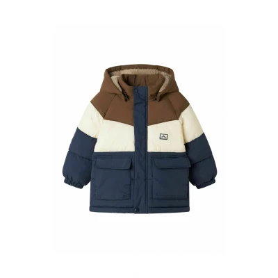 Abbildung von Name it Colorblock Wintermantel für Kinder, Größe: 110, Spellbound