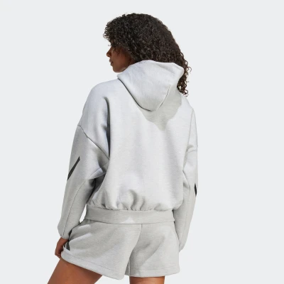 Abbildung von adidas Sportswear Z.N.E. Kapuzenpullover, Damen, Größe: XS, Medium grey heather