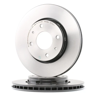 Abbildung von BREMBO COATED DISC LINE 09.7720.11 Bremsscheibe 281 24 4 innenbelüftet beschichtet VOLVO: S40 I, V40 Kombi, MITSUBISHI: Carisma Schrägheck