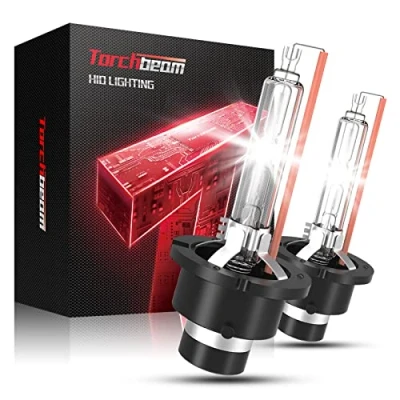 Abbildung von Torchbeam D2S Xenon Brenner, HID 35W 6000K Weiß,150% Leuchtweite, Ersatz lampen, IP67, 5 Jahre Lebensdauer, 2 Stück