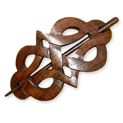 Abbildung von ISLAND PIERCINGS Haarspange Handarbeit aus Holz HS16