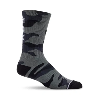 Abbildung von Fox Racing Unisex Camo Crew Socken, Schwarz Camouflage, X Large
