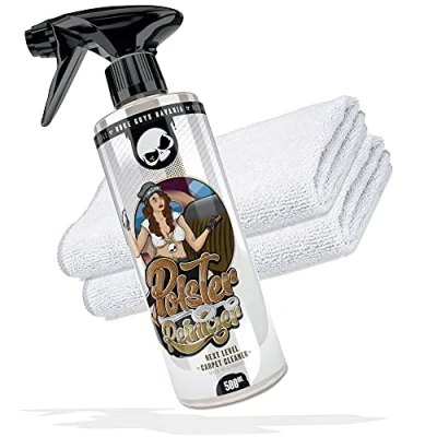 Abbildung von Nuke Guys Leder und Polsterreinigungs Set Polsterreiniger 500 ml + 2X Mikrofasertuch ideal für Autositze, Polster, Leder, Teppiche, Stoffsitze