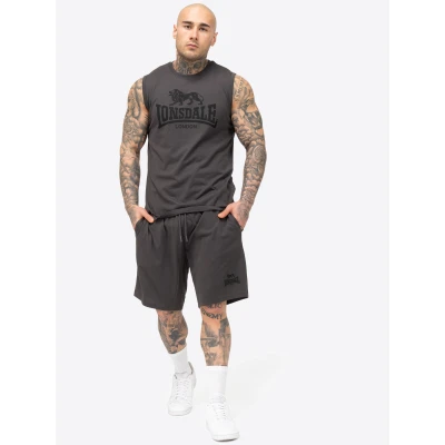 Abbildung von LONSDALE Herren ärmelloses T Shirt &amp; Shorts Set normale Passform ALLANTON
