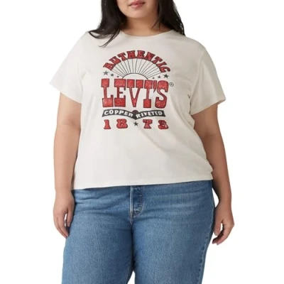 Abbildung von Levi&#039;s Plus Perfect TEE Tshirt print, Damen, Größe: 46/48, Sugar swizzle