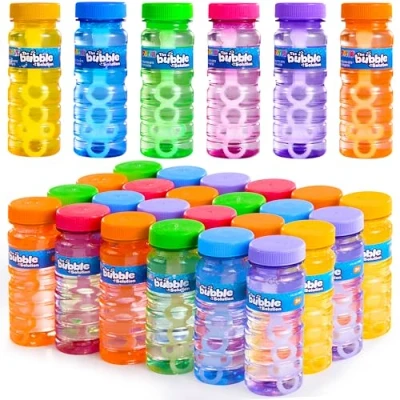 Abbildung von JOYIN 12 Pack Seifenblasen Stab (4oz/118ml Lösung), Flaschen, Party Favors für Kinder, 6 Farben große Kit, Sommer Kleinkind Outdoor Spielzeug