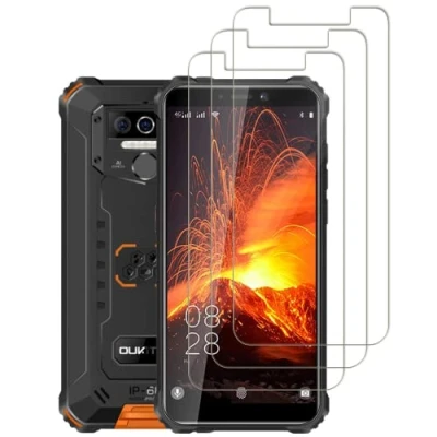 Abbildung von Vuciya [Pack of 3] Screen Protector Kompatibel mit Oukitel WP5 / Pro Panzerglas 9H Härte Temperglasfolie Anti Kratzen Bläschen HD for