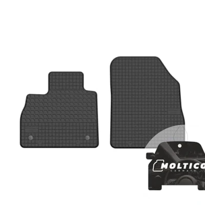 Abbildung von moto MOLTICO Vorne Gummi Automatten Gummimatten Passgenau Allwetter Fussmatten Auto passend für Renault Espace V (2015 2021)