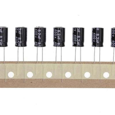 Abbildung von 50 Stück 400V 8.2UF Steckbarer Aluminium Elektrolytkondensator 8x12 8 * 12mm