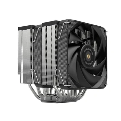 Abbildung von MARSGAMING MCPU XU9, CPU Kühler Doppelturm, TDP 400W, 2x Hybridflügel Lüfter und Hyperbalanciertes Kupfer FDB Lager, 9 Heatpipes mit BPH ULTRA Technologie, Universeller Multisocket, Schwarz