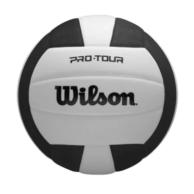 Abbildung von Wilson Pro Tour Indoor Volleyball, Schwarz/Weiß, offizielle Größe