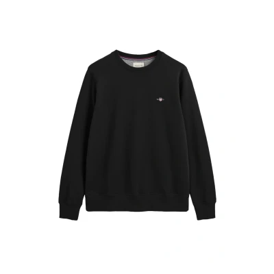 Abbildung von GANT REG Shield Cneck Sweatshirt, Herren, Größe: Large, Black