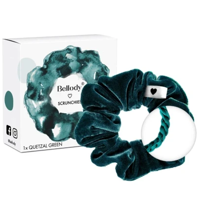 Abbildung von Bellody Scrunchie Haargummis Quetzal Grün