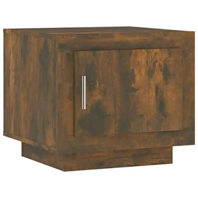 Abbildung von vidaXL Couchtisch Wohnzimmertisch Sofatisch Kaffeetisch Beistelltisch Tisch Wohnzimmer Teetisch Räuchereiche 51x50x45 cm Holzwerkstoff