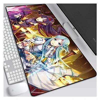 Abbildung von IGIRC Sword Art Online Gaming Mauspad XXL 900 x 400 mm groß Basis von 3 Dicke perfekte Präzision und Geschwindigkeit D