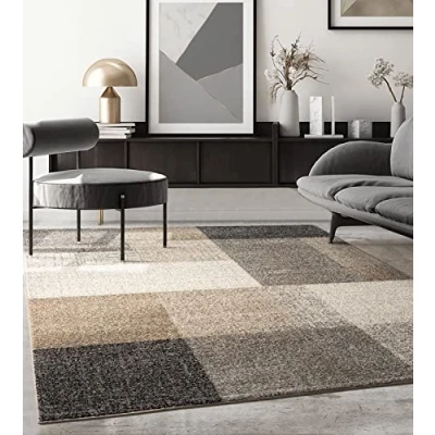 Abbildung von the carpet Teppich &quot;Thales 6101&quot;, rechteckig, moderner dichter Wohnzimmer Konturenschnitt