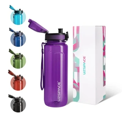 Abbildung von UZSPACE Trinkflasche 500ml / 750ml 950ml, Kinder Auslaufsicher, BPA frei &amp; Tritan Wasserflasche für fahrrad, fitness,Outdoor