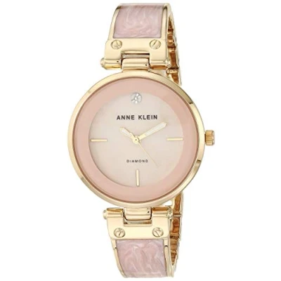 Abbildung von Anne Klein Damen Armbanduhr mit echtem Diamant Zifferblatt, AK/2512LPGB