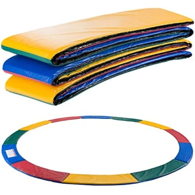 Abbildung von Arebos Trampolin Randabdeckung Federschutz Ø 487 cm Randschutz Trampolinzubehör aus PVC und PE Reißfest Federabdeckung 100% UV beständig &amp; wasserabweisend Bunt