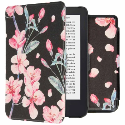 Abbildung von Design Slim Hard Case Klapphülle für das Kobo Clara 2E / Tolino Shine 4 Blossom