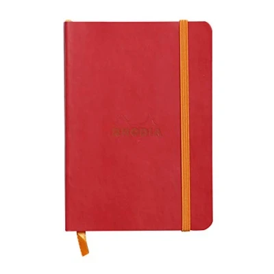 Abbildung von Rhodia 117313C Notizheft (mit weichem Umschlag, liniert, 72 Blatt, DIN A6, 10,5 x 14,8 cm) 1 Stück mohnrot