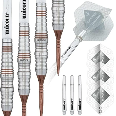 Abbildung von Unicorn RossoSteel Tip Darts SWYTCH Dartpfeile mit Stahlspitze, 23 g