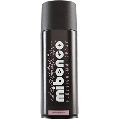 Abbildung von mibenco 71423015 Flüssiggummi Spray / Sprühfolie, Hellrosa Matt, 400 ml Schutz für Oberflächen und zum Felgen lackieren