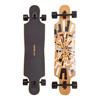 Abbildung von Twin Tip DT Longboard 40&quot; aus mehrlagigem Holz für idealen Flex &amp; Stabilität